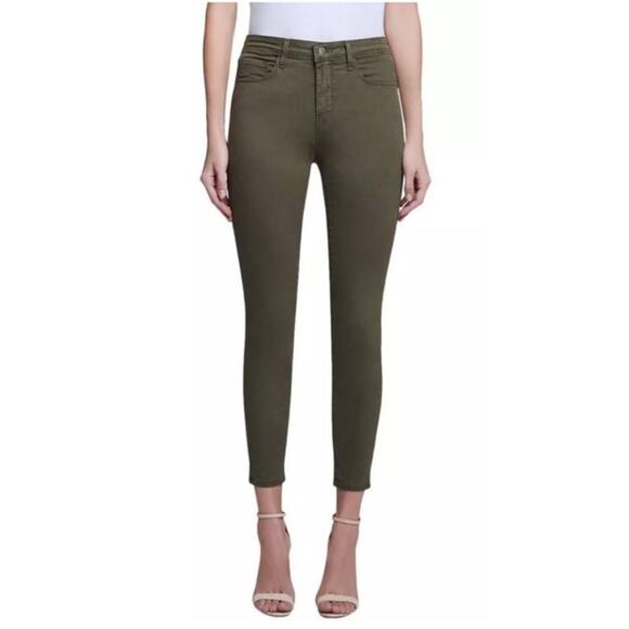 L'Agence Pants Margot high rise skinny olive size 25 - Picture 1 of 7